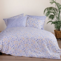 Σεντόνια Merida Με Λάστιχο (Σετ 4τμχ) Levander Nef-Nef King Size 180x200cm 100% Βαμβάκι