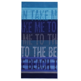 Πετσέτα Θαλάσσης To The Beach Blue Nef-Nef Θαλάσσης 100x180cm 100% Βαμβάκι