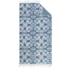 Πετσέτα Θαλάσσης - Παρεό Brilliant Blue Nef-Nef Θαλάσσης 90x170cm Βαμβάκι-Πολυέστερ