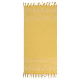 Πετσέτα Θαλάσσης - Παρεό Greyson Yellow Nef-Nef Θαλάσσης 90x170cm Βαμβάκι-Πολυέστερ