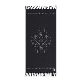 Πετσέτα Θαλάσσης Permian Black Nef-Nef Θαλάσσης 90x170cm Βαμβάκι-Πολυέστερ