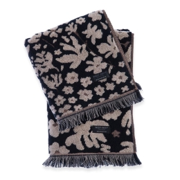 Πετσέτα Flozeria Beige-Black Nef-Nef Σώματος 70x140cm 100% Βαμβάκι