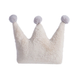 Μαξιλάρι Διακοσμητικό Παιδικό (Με Γέμιση) Baby Crown Ecru Nef-Nef 40X27 Πολυέστερ