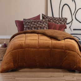 Κουβερτοπάπλωμα Singular Camel Nef-Nef Μονό 160x220cm Πολυέστερ