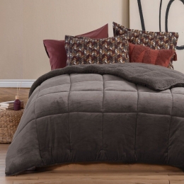 Κουβερτοπάπλωμα Singular Taupe Nef-Nef Μονό 160x220cm Πολυέστερ