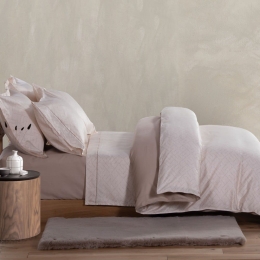 Σεντόνια Maximus (Σετ 4τμχ) Ecru Nef-Nef Υπέρδιπλο 240X270cm 100% Βαμβακοσατέν