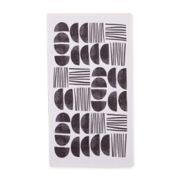 Ποτηρόπανο Βελουτέ Xavier Black Nef-Nef 40x60cm 100% Βαμβάκι