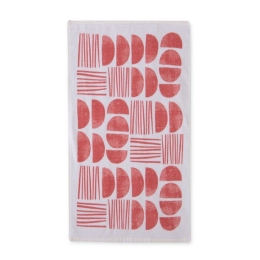 Ποτηρόπανο Βελουτέ Xavier Coral Nef-Nef 40x60cm 100% Βαμβάκι