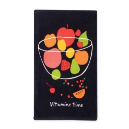 Ποτηρόπανο Βελουτέ Vitamine Time Black Nef-Nef 40x60cm 100% Βαμβάκι