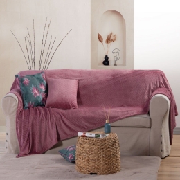Ριχτάρι Dakari Mauve Nef-Nef Διθέσιο 180x250cm Πολυέστερ