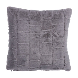 Μαξιλάρι Διακοσμητικό (Με Γέμιση) Rabbit Fur Barlow Grey Nef-Nef 45X45 Πολυέστερ