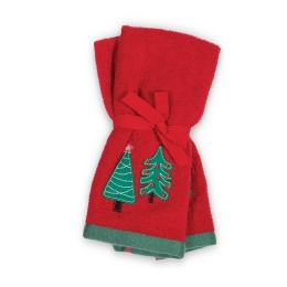 Πετσέτες Χριστουγεννιάτικες Jingle Bells (Σετ 2τμχ) Red Nef-Nef Σετ Πετσέτες 30x50cm