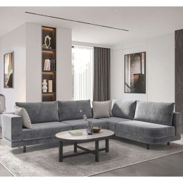 Καναπές Γωνιακός Νο11 276x223cm Anthracite