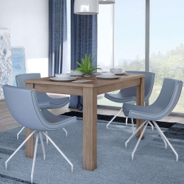 Τραπέζι Ανοιγόμενο Νο2 120+30x70x78cm Latte Μελαμίνη