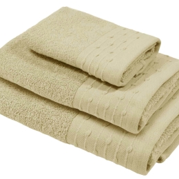 Amo la Casa Σετ 3 Τεμ Πετσέτες Bio Cotton - Κίτρινο