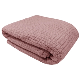 Amo la Casa Κουβέρτα Μονή Πικέ 150Χ200 - Bio Cotton Ροζ