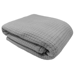 Amo la Casa Κουβέρτα Μονή Πικέ 150Χ200 - Bio Cotton Γκρι