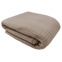 Amo la Casa Κουβέρτα Μονή Πικέ 150Χ200 - Bio Cotton Μπεζ
