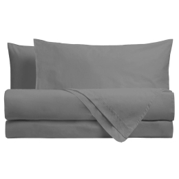 Amo la Casa Σετ Σεντόνια King Size Percale με Λάστιχο 240Χ290 & 170Χ200 & 50Χ80/2 cm