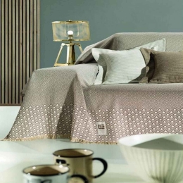 Ριχτάρι Block Mocca Guy Laroche Two-seater 180x250cm Βαμβάκι-Πολυέστερ