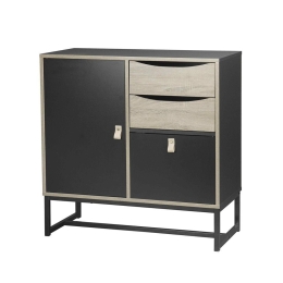 Κομότα Edge Black Sonoma 80x35xH80cm 09-1108