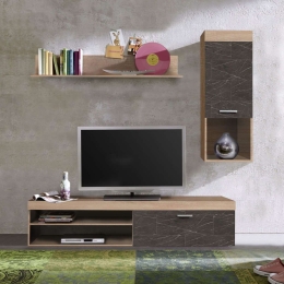Σύνθετο Boom 170x41,5xH180cm Sonoma Dark-Dark GRE 05-0461
