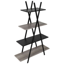 Βιβλιοθήκη Apatchi 95x30x145cm Sonoma-Black