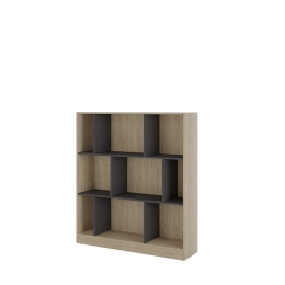 Βιβλιοθήκη Maze 117 24-0586 117x30xH130cm Sonoma-Dark Grey