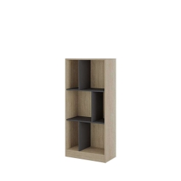 Βιβλιοθήκη Maze 4 60 24-0585 60x30x130cm Sonoma-Dark Grey