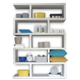 Βιβλιοθήκη System 24-0364 120x29x179cm White