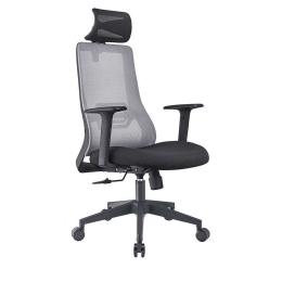 Καρέκλα Γραφείου Professor 25-0607 64x62x116/127cm Grey-Black