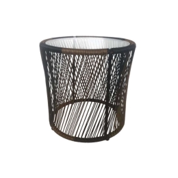 Τραπέζι Breeze 22-0030 Φ50x50,5cm Natural-Black