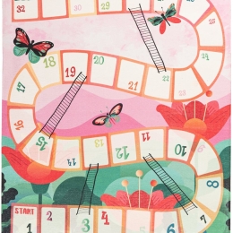 Χαλί Παιδικό Greta 620 Butterfly Pink-Multi Obsession 115X170cm