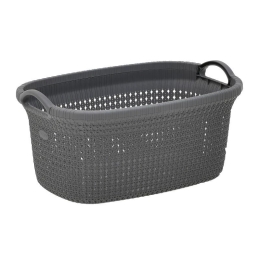 Inart Καλάθι/Λεκάνη PL Γκρι 35 LT 56X37X26