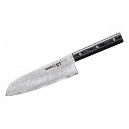 Μαχαίρι Santoku Damascus SD67-0094M 67 18cm Black Samura Ανοξείδωτο Ατσάλι