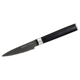 Μαχαίρι Ξεφλουδίσματος MO-V Stonewash SM-0010B 9cm Black Samura Ανοξείδωτο Ατσάλι