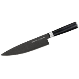 Μαχαίρι Σεφ MO-V Stonewash SM-0085B 21,5cm Black Samura Ανοξείδωτο Ατσάλι