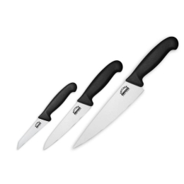 Μαχαίρια Butcher SBU-0220 (Σετ 3τμχ) Black Samura Ανοξείδωτο Ατσάλι