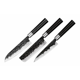 Μαχαίρια Blacksmith SBL-0220 (Σετ 3τμχ) Black Samura Ανοξείδωτο Ατσάλι