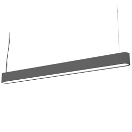 Φωτιστικό Οροφής - Ράγα Soft Led 9546 Graphite Nowodvorski Αλουμίνιο, Πλαστικό