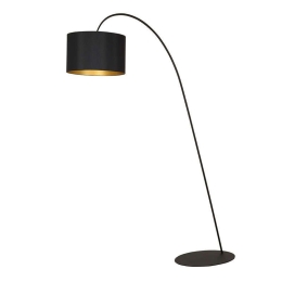 Φωτιστικό Δαπέδου Alice I L 4963 Black-Gold Nowodvorski Ατσάλι,Ύφασμα