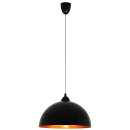 Φωτιστικό Οροφής Hemisphere S 4840 Black-Gold Nowodvorski Μέταλλο