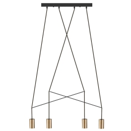 Φωτιστικό Οροφής - Ράγα Imbria 7957 4x10W GU10 Solid Brass Nowodvorski Μέταλλο