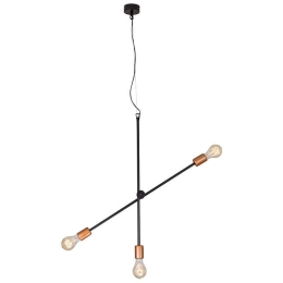 Φωτιστικό Οροφής Sticks III 6268 Black-Copper Nowodvorski Μέταλλο
