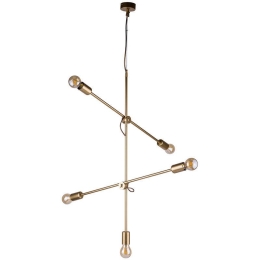 Φωτιστικό Οροφής Sticks V 9076 Gold Nowodvorski Μέταλλο