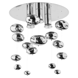 Φωτιστικό Οροφής - Πλαφονιέρα Salva C 5424 Chrome Nowodvorski Μέταλλο,Γυαλί