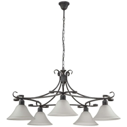 Φωτιστικό Οροφής Flores V 3527 Black-Silver Nowodvorski Μέταλλο,Γυαλί