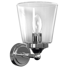 Φωτιστικό Τοίχου - Απλίκα Bali 9353 Chrome-Clear Nowodvorski Μέταλλο,Γυαλί