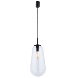 Φωτιστικό Οροφής Pear L 7797 E27 40W Black Nowodvorski Μέταλλο,Γυαλί