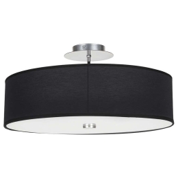 Φωτιστικό Οροφής VIviane III 6390 Black Nowodvorski Μέταλλο,Γυαλί,Ύφασμα